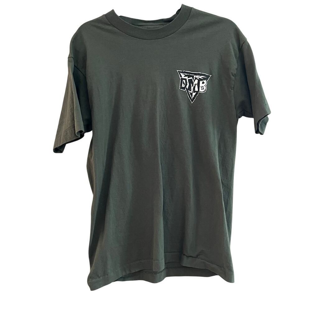 Vintage 90s Dave Matthews Band Olive Green T-Shirt Size L